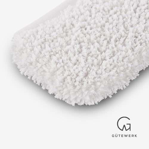 GÜTEWERK 2× Microfibre Cloths – Accessory for 11" Squeegee – Lint-Free, Streak-Free Cleaning for Car, Home, Kitchen, Windows & Glass – Cloths Only, Squeegee NOT Included - color: Accessory, size: 11 Inches