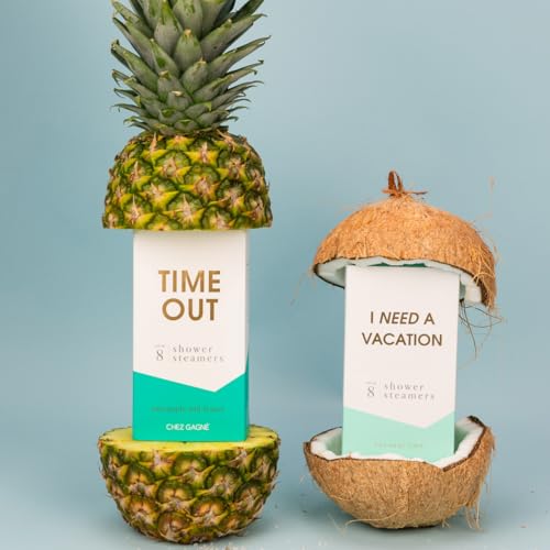Aromatherapy Shower Steamers - I Need A Vacation - Coconut Lime, Set of 8 - Vegan, Cruelty-Free, Made in USA - Paraben, Sulfate & Phthalate-Free - Relaxation Gift - Mother's Day - Gift for Mom