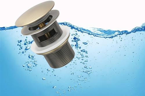 Bronze Freestanding Bathtub Drain Stopper, Compatible with Drain Rough-in Kit - color: Bronze Finish