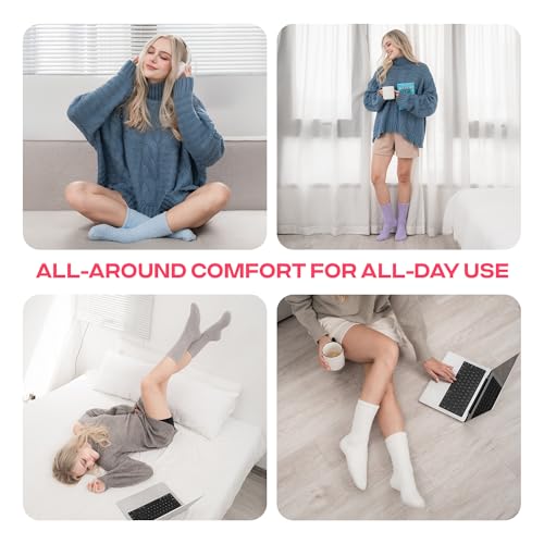 CoolMate Cozy Soft Cloud Socks, Fuzzy Socks for Women - color: A.05 - Dream Blue