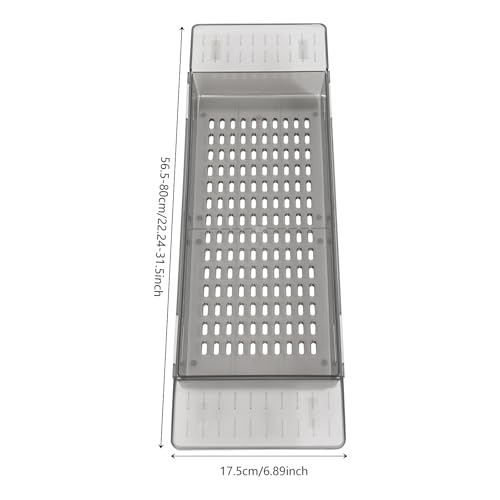 Bathtub Caddy Tray for Luxury Bathroom Bath Tub Table Tray Shelf for Shower Adjustable Expandable Bath Trays Gray