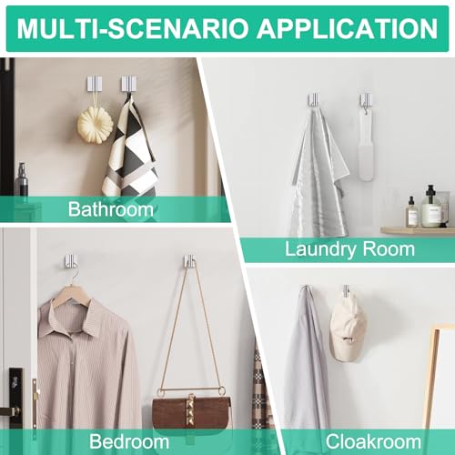 10 Pieces Polished Chrome Towel Bar Set, Double Dase Toilet Paper Holder Bathroom Hardware Set, 23.6 Inch Stainless Steel Towel Rack for Bathroom Wall Mounted - color: Polished Chrome, size: 10pieces B