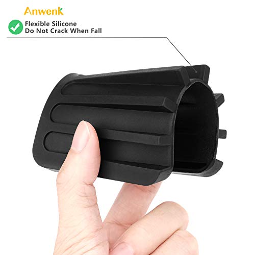 Anwenk Soap Dish for Shower Waterfall Soap Holder Soap Tray Soap Saver Drainer Flexible Silicone for Shower/Bathroom/Kitchen/Counter Top,Keep Soap Bars Dry Clean,Easy Cleaning-Black 1Pack - color: Black
