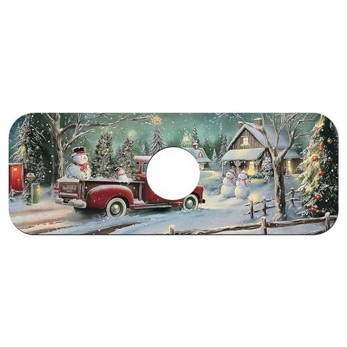 Faucet Fast Absorbent Pad - Christmas Tree Snowman , Suitable For Kitchen, Bathroom, Island And Other Scenes - color: Christmas Tree Snowman