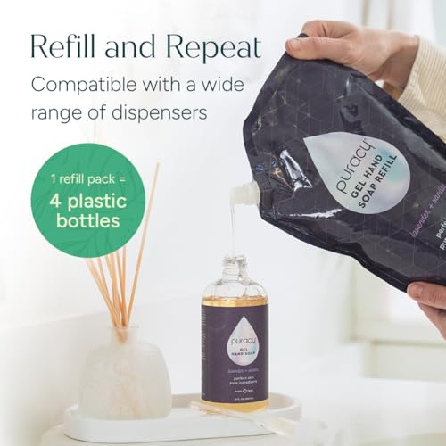 Puracy Foaming Hand Soap - Plant-Powered Natural Hand Soap As Seen on TikTok, Non-Toxic, Sulfate-Free Liquid Soap, Moisturizing Foam Handwash Liquid (Lavender & Vanilla, 12 fl oz, 3-Pack) - size: 12 Fl Oz (Pack of 3)