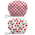 2 PCS Shower Cap Waterproof Double Layer Elastic Adjustable Reusable Hair Bath Caps for Girls Women Cute Aesthetic-Pink White - color: G19-Pink White