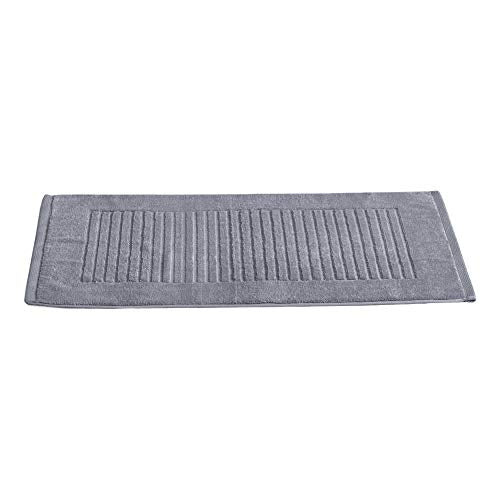 Classic Turkish Towels CTT - 2 Piece Bathroom Rugs Set, 100% Cotton Bath Mats, Comfy & Highly Absorbent Bathroom Floor Mats, Machine Washable | 20"x32" (Grey) - color: Grey