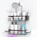 AKTECKE Shower Caddy Hanging Bathroom Organizer: Rustproof Shelf for Inside Shower - No Drilling, Over Showerhead - Bath Shelves for Shampoo, Soap - Bronze - color: Bronze