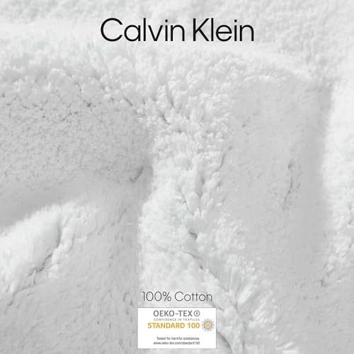 Calvin Klein - Bath Runner Rug, Soft & Absorbent Bathroom Rug, Modern Bathroom Essentials (Essence White, 22" x 60") - color: Essence White, size: 1'10" x 5' (Rectangular)