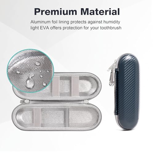 Nincha Hard Shell Electric Toothbrush Case - for Oral-B iO/Pro/Smart Series, Philips Sonicare Electric Toothbrush, Bigger Size Travel Case Fits all Powered Toothbrushes and Accessories Grey - color: Grey