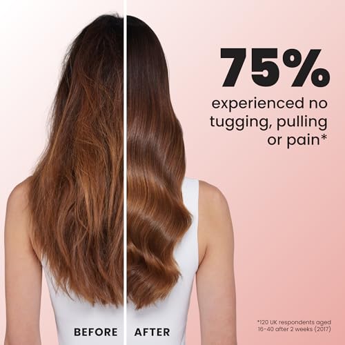 Tangle Teezer Ultimate Detangler Brush, Straight to Wavy, Apricot Blaze | Patented two-tier, regular-flex teeth reduce breakage & split ends on wet or dry hair; Shower-friendly hairbrush for all ages - color: Apricot Blaze