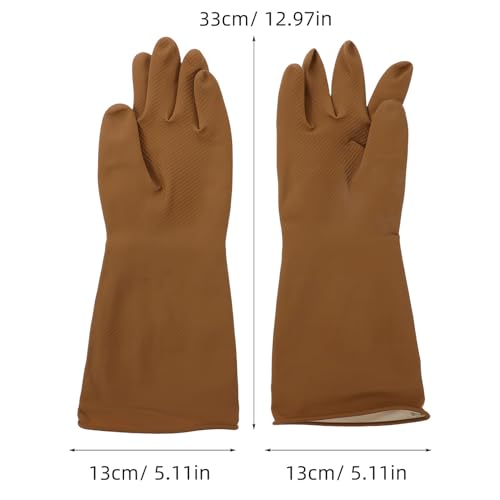 Reusable Latex Cleaning Gloves for Dishwashing 4-pair Set Waterproof Non-slip Kitchen Gloves for Household, Bathroom, Laundry Cleaning with Sturdy Wear-resistant Material, Size M