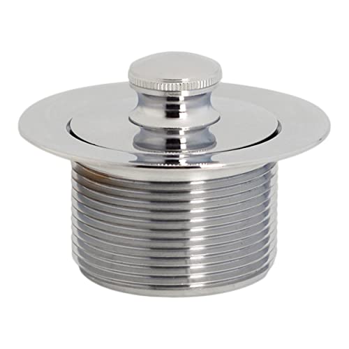 Westbrass D3324-26 1-1/2" NPSM Pull & Drain Bathtub Plug, Coarse Thread, Polished Chrome - color: Polished Chrome