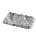Karibiber Soap Holder for Bathroom, Black Marble Soap Dish for Kitchen Countertop, Soap Tray with Creative Wavy Design, Soap Saver for Bath Tub, Sponges, Italian Natural Stone - color: Rosso Luana