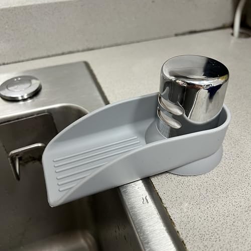 Air Gap Cover Water Ramp Silicone Splash Guard (Grey) - color: Gray