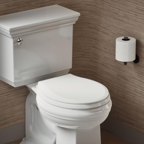 KOHLER Cachet Nightlight Round Toilet Seat Soft Close, ReadyLatch®, White - color: White, size: Round