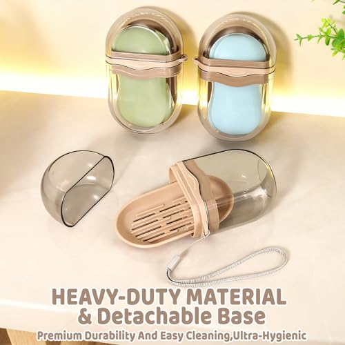 Plastic Travel Bar Soap Dish Holder Case Saver Container for Traveling for Shower Bar