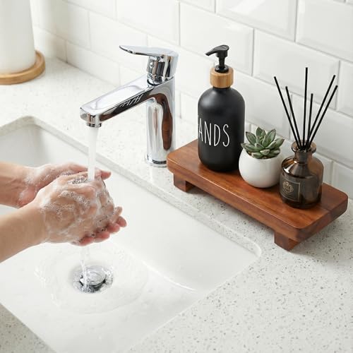 DEMIGO Soap Stand & Riser, Natural Acacia Wood Bar Soap Tray, 9.8 x 4 in | 100% Solid Wood Rectangle Countertop Display for Candle, Plant, Kitchen & Bathroom Counter, Farmhouse Decor, Sink & Vanity - color: Acacia