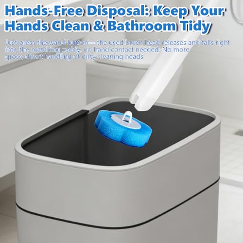 Toilet Wand Refills, 72 Count Disposable Toilet Brush Refills, Toilet Bowl Wand Refills, Scrubber Refill Pads Compatible with luluaday Wand Refill System for Sink Bathtub Wash Basin - size: 72 refills