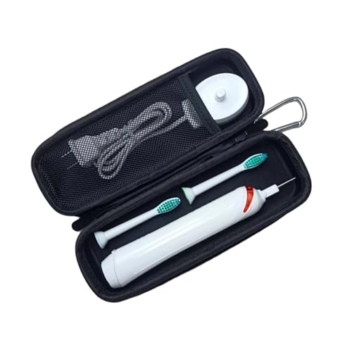 Travel Essentials/Travel Toothbrush Case Compatible for Oral-B Pro (1000 2000 3000 3500 1500) Electric Toothbrushes - Portable with Mesh Pocket for Accessories & Soft Lining Protection Only Case