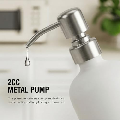 MOMEEMO Refillable Shampoo and Conditioner Bottles with Tray, Shower Shampoo Dispenser for Shower, Body Wash Dispenser for Shower, Shampoo Conditioner Dispenser with Stainless Steel Pumps (White) - color: White Silver