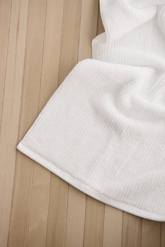 Cozy Earth Ribbed Bath Sheet Set - 60% Cotton 40% Viscose from Bamboo Bath Sheets - Soft & Absorbent Textured Ribbed Pattern - 2 Pack White - color: White, size: Bath Sheet