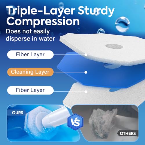 100 Pcs Disposable Toilet Cleaner Refill Pads, Universal Toilet Bowl Brush Replacement Heads, Durable Deep Cleaning Refills, Fresh Scent Bathroom Cleaning Supplies - size: 1 Count (Pack of 100)