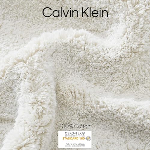 Calvin Klein - Bath Rug Set, Soft & Absorbent Cotton Bath Mats, Modern Bathroom Essentials (Essence Wheat, 2-Piece) - color: Essence Wheat, size: 1'9" x 2'10" (Rectangular)