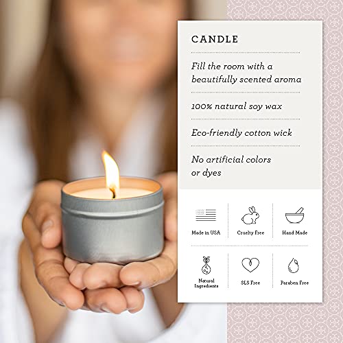 Lizush Luxury Spa Gifts for Women – 7 Piece Lavender Gift Set with Candle, Gift Baskets for Women, Body Care Set for Mom, Birthday Box, Relaxation & Self Care Spa Kit for Wife – Handmade in the USA - size: Lavender 7 Piece