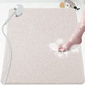 Shower Mat Bathtub Mat Non-Slip,32x24 inch, Soft Tub Mat with Drain,PVC Loofah Bath Mat (Phthalate Free) for Tub and Bathroom,Quick Drying,White - color: White, size: 32" x 24" (Rectangular)