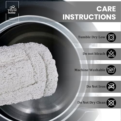 voyzz home Luxurious 100% Cotton Bath Rug Mat - Featuring Ultra-Soft Plushness, Non-Slip Design, Super Water Absorbent and Machine Washable Mats for Bath Floor, Tub and Shower, 17"x24" Striped Grey - color: Grey Striped Single 17x24