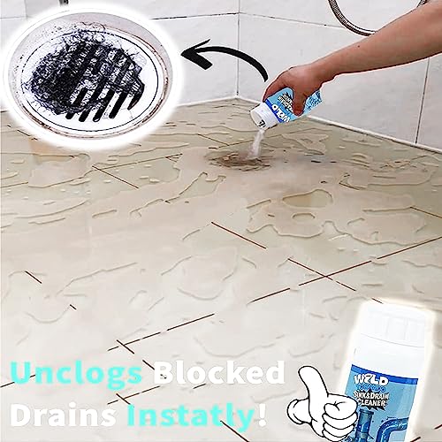 Wild Tornado Pipe Dredge, Powerful Sink and Drain Cleaner Powder, Fast Foaming Drain Cleaner for Kitchen and Pipes Cleaning Tool