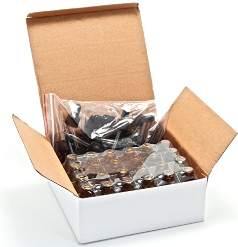 Vivaplex, Amber, 15ml, Glass Bottles with Glass Eye Droppers - 24 pk