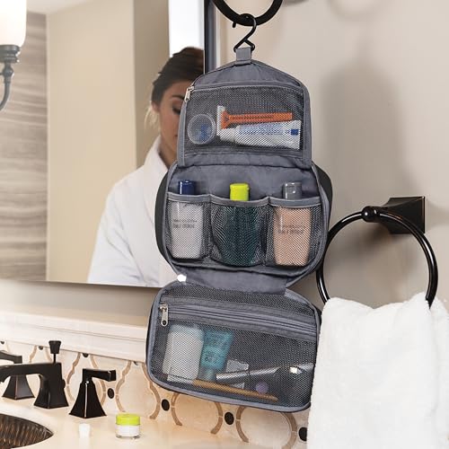 Travelon Compact Hanging Toiletry Kit - color: Charcoal