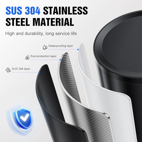 Fantictas Automatic Soap Dispenser Touchless, Stainless Steel 11.5 oz Liquid Hand Soap Dispenser, USB-C Rechargeable Sensor Pump with 3 Adjustable Levels for Kitchen & Bathroom - color: Black, style: Gel