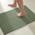 TYUU Bathroom Rugs Non Slip Washable, Super Absorbent Thin Bath Mat Small Quick Dry Low Pile Bathroom Rug, Sage Green 20"x30" - color: Sage Green, size: 1'8" X 2'6" (Rectangular)