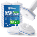 Compatible with Clorox Toilet Wand – Disposable Toilet Brush Head Refills (20 Count), Wand Not Included - size: 20 Count