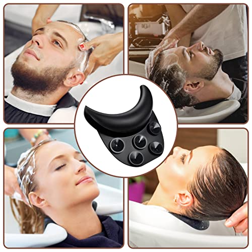 Silicon Shampoo Bowl Neck Rest, Salon Neck Rest Cushion with Suction Cup | Non-Slip Portable Hair Salon Shampoo Sink Gel Neck Pad for Salon Basin, Soft Hair Washing Salon Sink Neck Support for Home