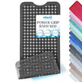SlipX Solutions Power Grip Bathtub Safety Mat | Precision Grip Technology for Longer, Stronger, & Softer Wet Surface Protection | Clear Black 39"x16" - color: Clear Black
