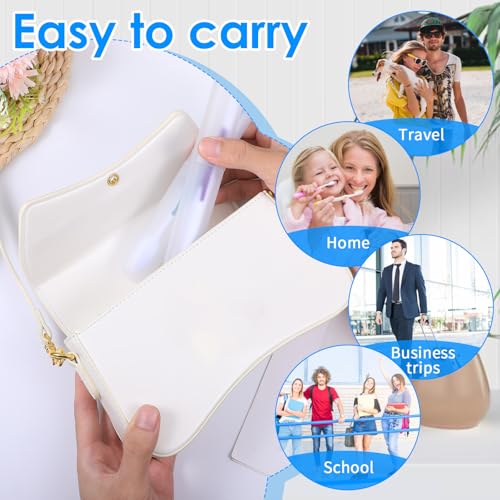 60 Packs Plastic Toothbrush Holders Bulk, Travel Toothbrush Case Covers with Ventilation Holes, 7.67 x 1.1 Inch White PP Material Toothbrushes Protectors for Home Camping Travel