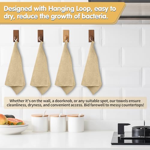 20 Pack Beige Microfiber Cleaning Cloth, Lint-Free Car Wash Towels, All-Purpose Absorbent Cleaning Rags for Housekeeping, Dust Cloth for Office, Mechanic, Automotive - color: Beige