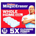 Mr. Clean Magic Eraser Sponge, All Purpose Cleaner, Cleaning Scrubber, Wall, Sneaker, Kitchen, Bathroom, Shower Cleaning Supplies, Melamine Sponge, Cleaning Pads, Whole Home Extra Durable, 12ct - size: 12 Count (Pack of 1), style: Upgraded Version