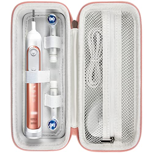 Comecase Toothbrush Travel Case for Oral-B/Sonicare - Gold, Bag Only | Mesh Pocket for Accessories, Fits for Oral-B Pro 1000 2000 3000 3500 1500, for Sonicare 4100 5100, Travel Storage - color: Gold, size: Regular Size