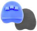2 Pack Soft Silicone Body Scrubber, Shower Brush Exfoliating Skin Massage | Body Wash Dry Skin Brushing Glove Loofah, Fit for Sensitive and All Kinds of Skin(Gray+purple) - color: 1 Pars_purple+gray