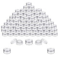 Houseables Sample Containers, Sample Jars, Lip Balm Containers, Mini Jars with Lids, Small, Empty, Makeup, Powder, Gloss, Cosmetic, Tiny, Dab, Wax, Scrub, Little, Travel, Clear Plastic, 3 Gram, 200 PK - color: Clear, size: 200 Pack