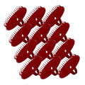Hair & Scalp Shampoo Massage Brushes -Stimulating & Exfoliating Scalp Massager (Red, Dozen) - color: Red, size: Dozen
