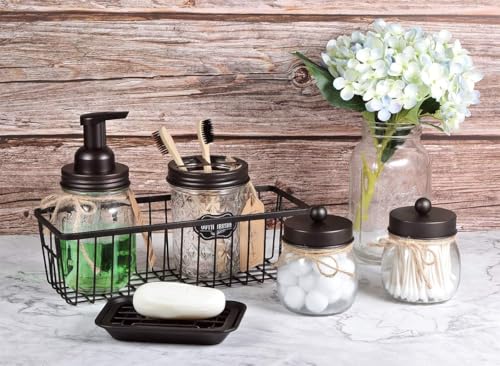 SheeChung Kitchen and Bathroom Soap Dish Tray - Metal Soap Dish Tray with Drainage Grid and Holder for Kitchen Sink Countertops to Store Soap, Sponges, Scrubbers - Rust Resistant (1 Pack, Bronze) - color: Bronze