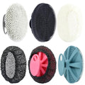 INNERNEED Food-Grade Soft Silicone Body Scrubber Shower Brush Handheld Cleansing Skin Brush, with Exfoliating Net Sponge Case (Pack of 4) - color: (Set5) 4mix
