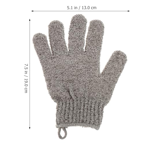 Exfoliating Bath Gloves 4pcs Set Polyester Scrub Wash Mitts for Shower Skin Exfoliation Bathroom Cleaning Gloves for Men and Women