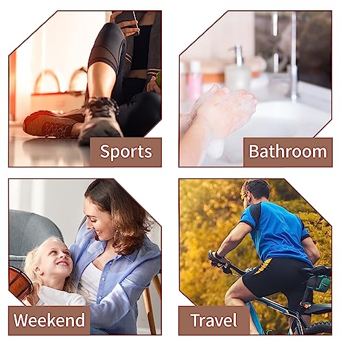 Tekson Travel Bottles Empty 2oz (10 PCS), Plastic Travel Size Cosmetic Container, TSA Amber Squeeze Bottle for Shampoo, Conditioner (Flip Cap) - color: amber